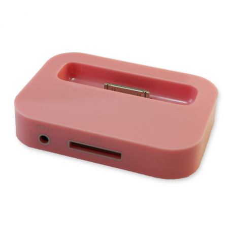 Base Dock con Cable USB Rosa