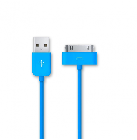 Cable USB de Datos y Carga Iphone Azul