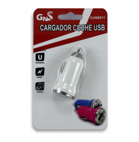 Mini USB Car Charger BRANCO